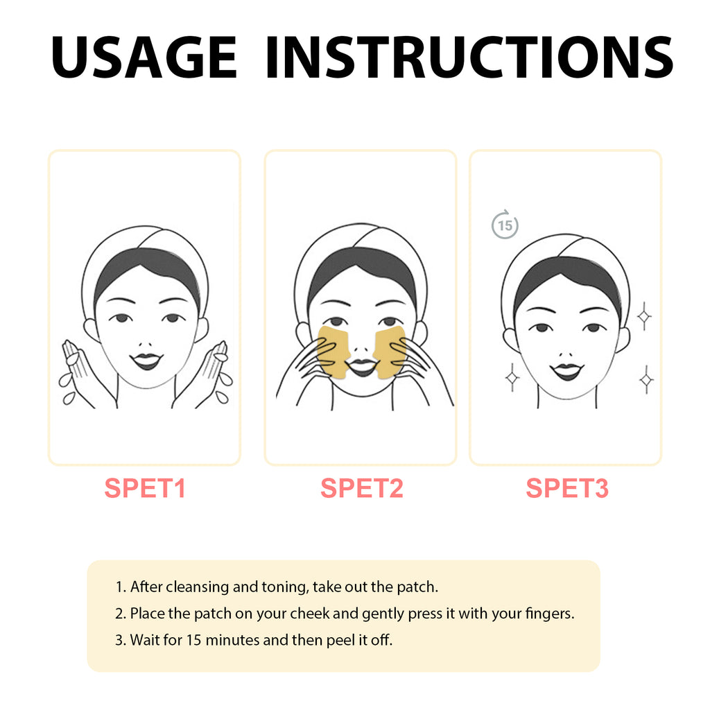 Collagen Cheek Patches, Lighten Fine Lines And Tighten Facial Skin Patch