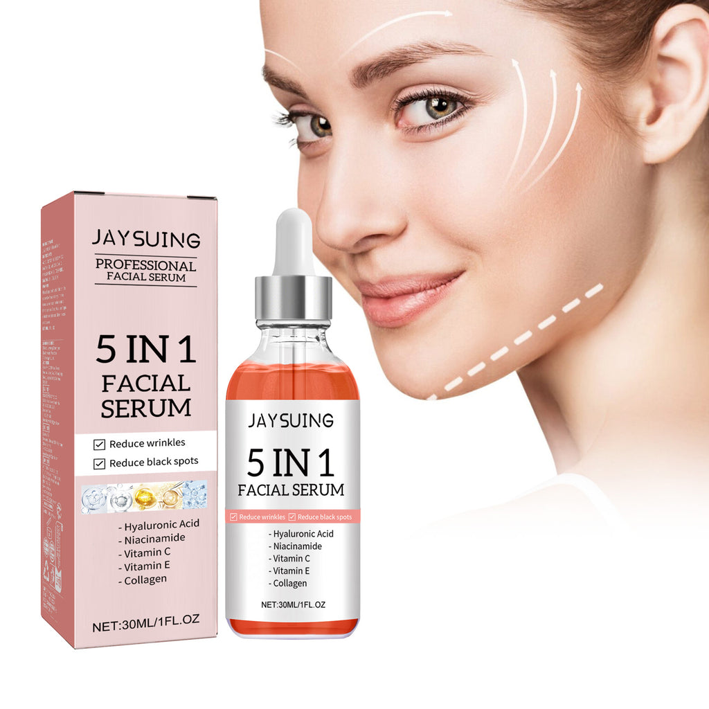 5 in 1 Face Serum, Moisturizes Skin Firming Lightening Acne Spots Beautiful Skin Serum