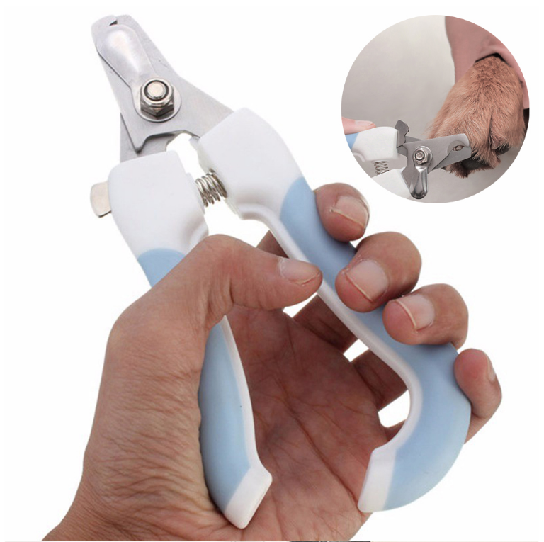 Professional Pet Nail Clippers Dog Cat Stainless Steel Two-color Labor-Saving Nail Clippers Convenient Beauty Cleaning Supplies