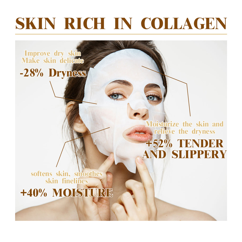 Collagen Wrinkles Mask, Moisturizing, Moisturizing And Firming Facial Skin, Cleaning, Anti-Wrinkle, Anti-Aging Eyes