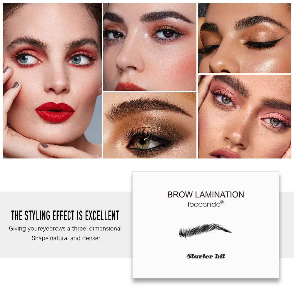 1 Set Semi-pernament Brow Lift Kit Eyebrow Lamination Kit Styling Perming Setting Curling Brow Lamination Beauty Salon Home Use